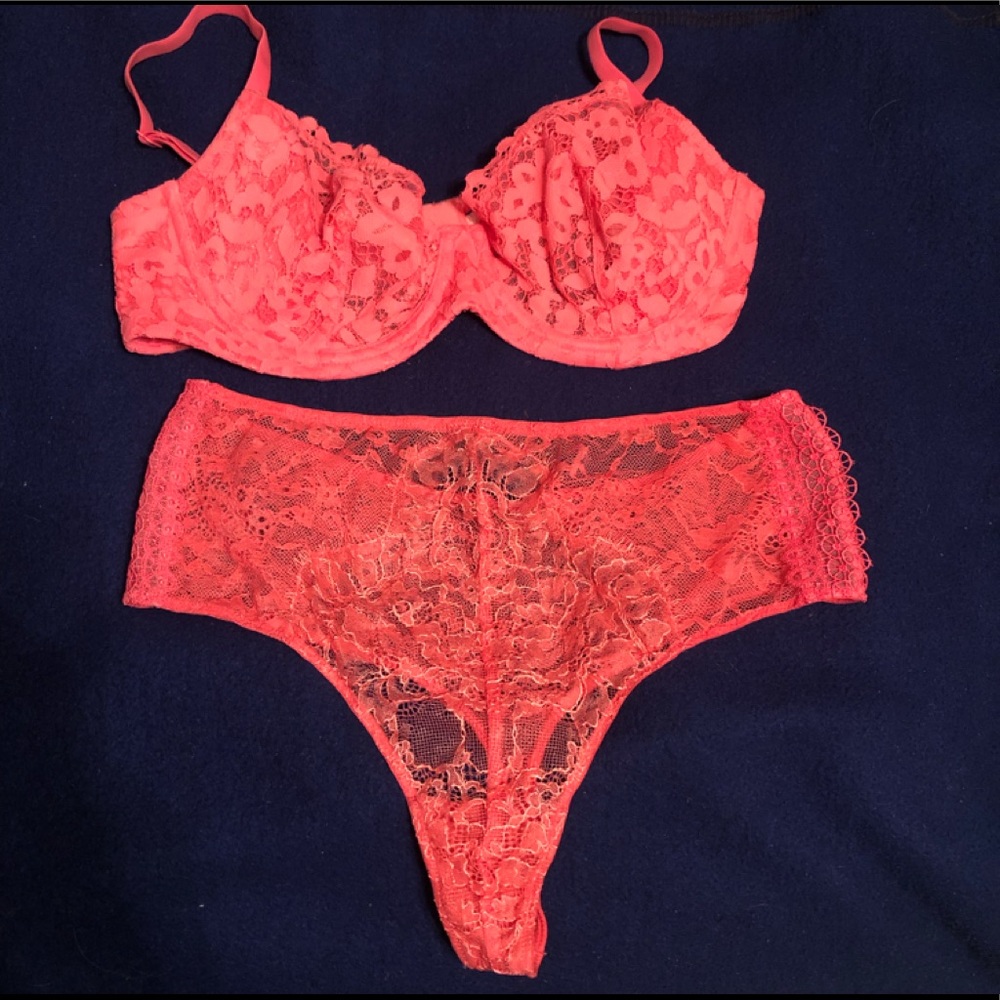 Victoria’s Secret lace bra and panties